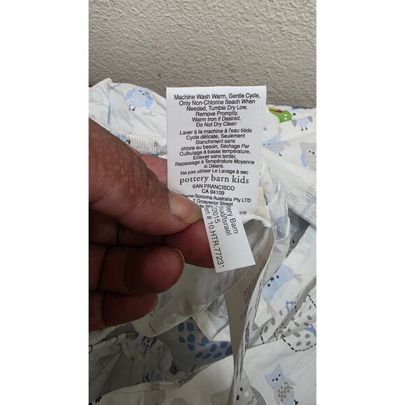 Pottery Barn Kids Organic Cotton Crib Sheet Set 2 Pack Airplane & Jungle Safari - Picture 6 of 6